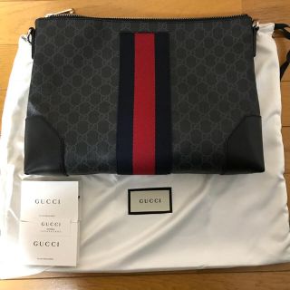 グッチ(Gucci)のGUCCI グッチ キャンパスショルダーバッグ クラッチバッグ(セカンドバッグ/クラッチバッグ)