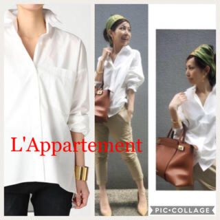 アパルトモンドゥーズィエムクラス(L'Appartement DEUXIEME CLASSE)のアパルトモン ビッグシルエット 白シャツ(シャツ/ブラウス(長袖/七分))