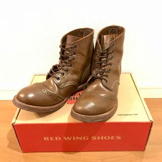 レッドウィング(REDWING)のレッドウィング ブローグレンジャー 8127 ブラウン ガラスレザー ジャンク品(ブーツ)