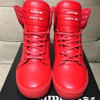 スープラ(SUPRA)のSUPRA SKYTOP RISK Red ✨美品&限定✨(スニーカー)