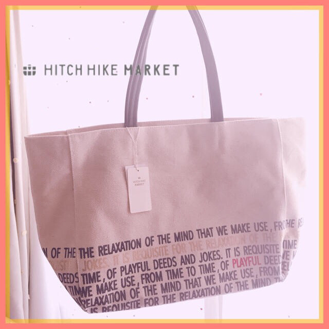 HITCH HIKE MARKET(ヒッチハイクマーケット)の今年流行り❣️ヒッチハイクマーケット キャンバストート レディースのバッグ(トートバッグ)の商品写真