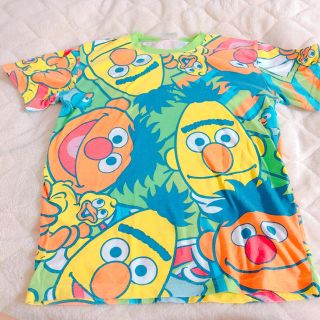 セサミストリート(SESAME STREET)のUSJ セサミストリート Tシャツ ユニバ 総柄(Tシャツ(半袖/袖なし))