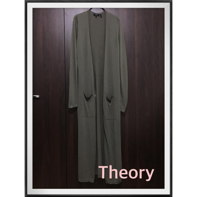 theory(セオリー)のぴっぴ様専用 Theoryセオリー/カーキロングカーディガン レディースのワンピース(ロングワンピース/マキシワンピース)の商品写真