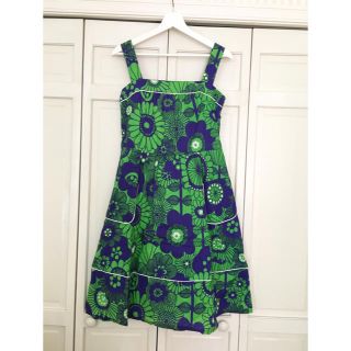 マリメッコ(marimekko)の値下げ！marimekkoマリメッコ花柄ワンピース mina perhonen (ひざ丈ワンピース)