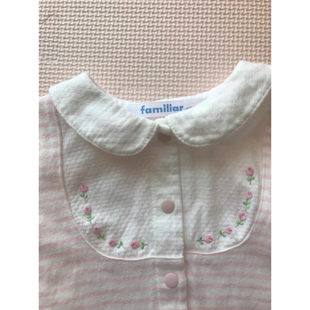 familiar(ファミリア)の値下げ！ファミリア  60 カバーオール ロンパース キッズ/ベビー/マタニティのベビー服(~85cm)(ロンパース)の商品写真