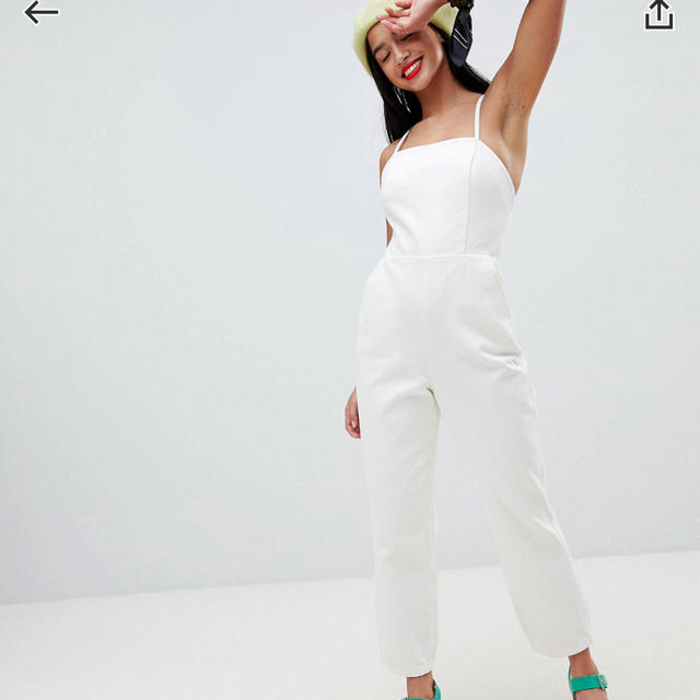 ASOS ロンパース 白 UK10