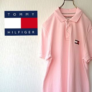 トミーヒルフィガー(TOMMY HILFIGER)のTOMMY　HILFIGER　鹿の子 FLAGマーク　ビックロゴ(ポロシャツ)