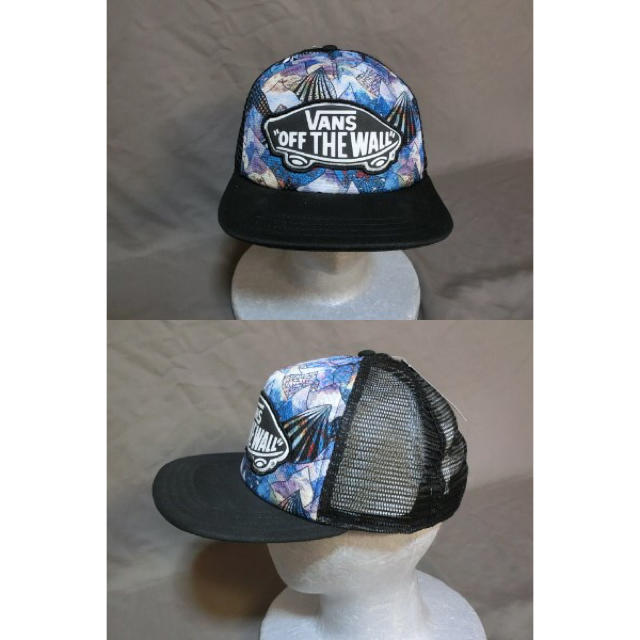 VANS(ヴァンズ)のバンズ 額部分イラスト スケボーロゴワッペン付メッシュCAP  メンズの帽子(キャップ)の商品写真