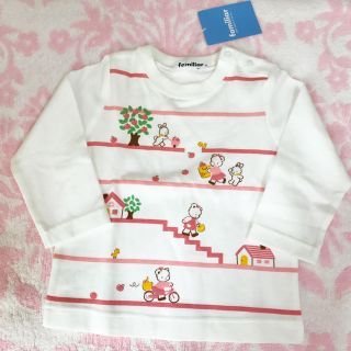 ファミリア(familiar)の☆新品☆ ファミリア 可愛い♡長袖Tシャツ 80(Ｔシャツ)