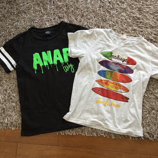 アナップ(ANAP)の男児半袖Tシャツ 160センチ 2枚セット(Tシャツ/カットソー)