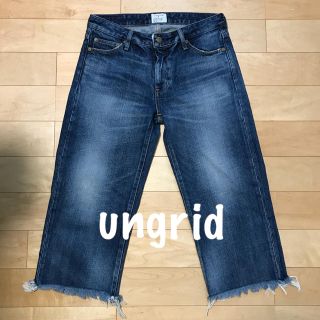 アングリッド(Ungrid)のあやママ様専用アングリッド   ワイドカットオフ  size 26   C20(デニム/ジーンズ)