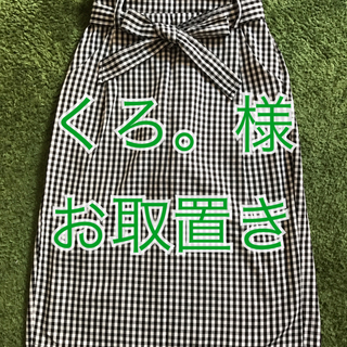 ギンガムチェックタイトスカート♡(ひざ丈スカート)