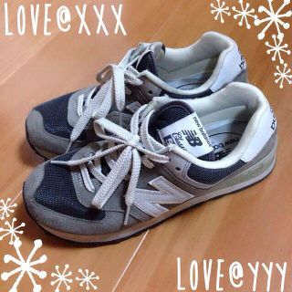 ニューバランス(New Balance)の希少‼︎大人気NB574グレー23.5♡(スニーカー)