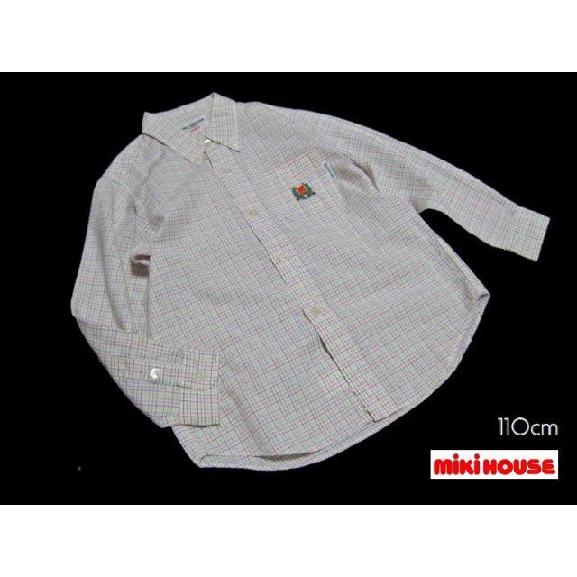 mikihouse(ミキハウス)の■mikihouse/ミキハウス■ キッズ　110cm ボタンダウンシャツ  キッズ/ベビー/マタニティのキッズ服男の子用(90cm~)(ブラウス)の商品写真