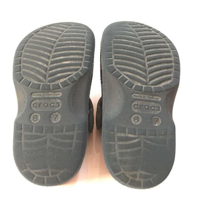 crocs(クロックス)のクロックス バヤキッズ C6C7 ネイビー 14cm キッズ/ベビー/マタニティのベビー靴/シューズ(~14cm)(サンダル)の商品写真