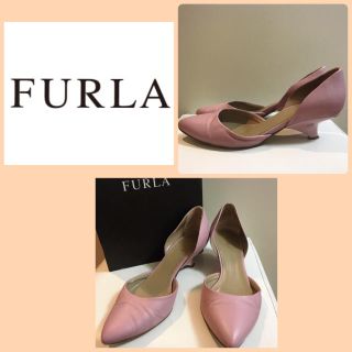 フルラ(Furla)のフルラ♡パープルレザー パンプス♡(ハイヒール/パンプス)