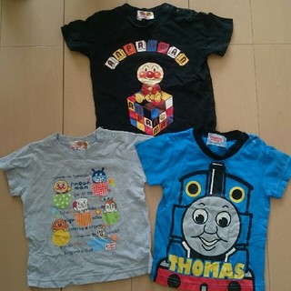 アンパンマン(アンパンマン)の90サイズ アンパンマンとトーマスのTシャツ3枚セット(Tシャツ/カットソー)