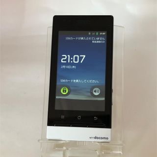 パナソニック(Panasonic)のdocomo P-01D 美品 ホワイト 本体のみ(スマートフォン本体)