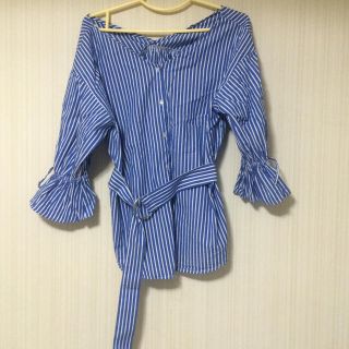 ダブルクローゼット(w closet)のロミロミ様専用ストライプ トップス(カットソー(長袖/七分))