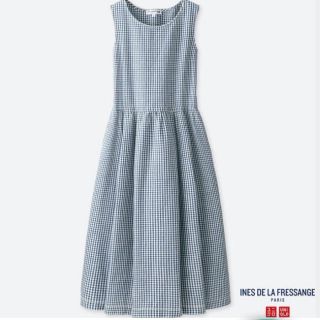 ユニクロ(UNIQLO)のユニクロ × イネス ☆ ノースリーブワンピース(ひざ丈ワンピース)