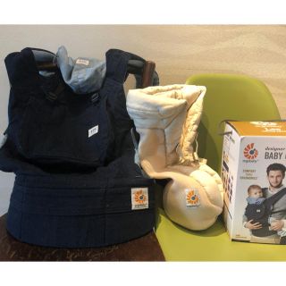 エルゴベビー(Ergobaby)のエルゴ Lee デニム 抱っこ紐 新生児 メッシュインサート付き(抱っこひも/おんぶひも)