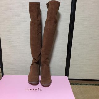 リエンダ(rienda)の  みーち様専用  rienda   ロングニーハイブーツ  ブラウン(ブーツ)