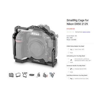 ニコン(Nikon)のNikon D850用 Cage Smallrig 新品 送料込み(掃除機)