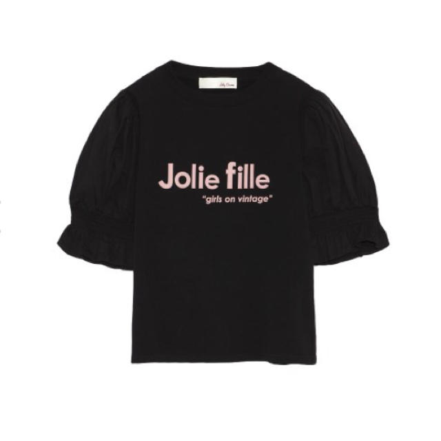 Lily Brown(リリーブラウン)のリリーブラウン 異素材スリーブTシャツ 新品未使用 レディースのトップス(Tシャツ(半袖/袖なし))の商品写真