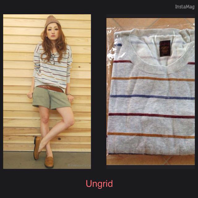 Ungrid(アングリッド)のUngrid カラーボーダーニット レディースのトップス(ニット/セーター)の商品写真