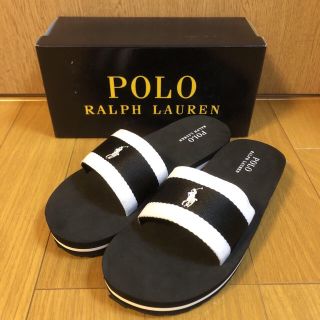 ポロラルフローレン(POLO RALPH LAUREN)の【新品未使用箱付き】RALPH LAUREN  ラルフローレン サンダル 黒(サンダル)