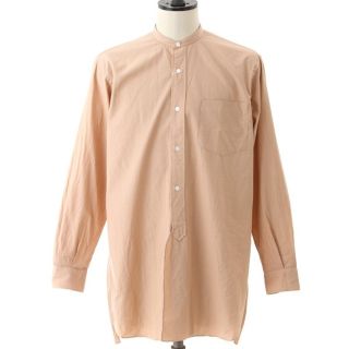 コモリ(COMOLI)の新品 18SS COMOLI バンドカラーシャツ サイズ2 サンドピンク(シャツ)