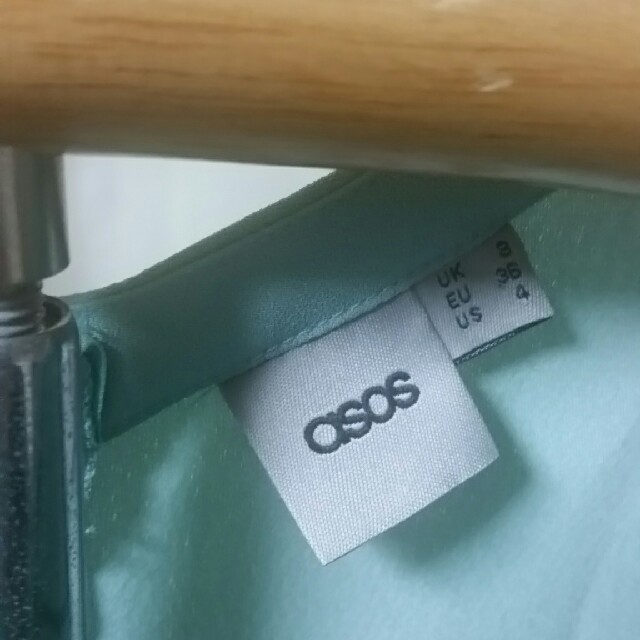 asos(エイソス)のasos ミントグリーン　ミニドレス レディースのフォーマル/ドレス(ミニドレス)の商品写真