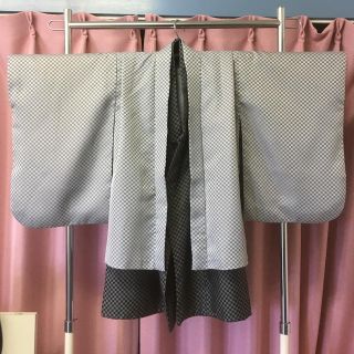 5歳七五三袴セット市松ポリエステル(和服/着物)