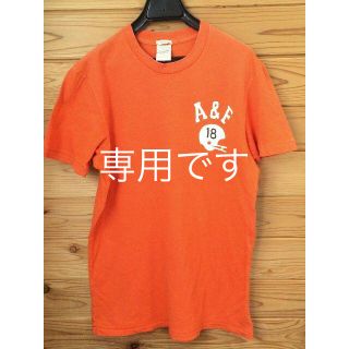 アバクロンビーアンドフィッチ(Abercrombie&Fitch)のアバクロンビー＆フィッチ メンズ Ｔシャツ 半袖 オレンジ(Tシャツ/カットソー(半袖/袖なし))