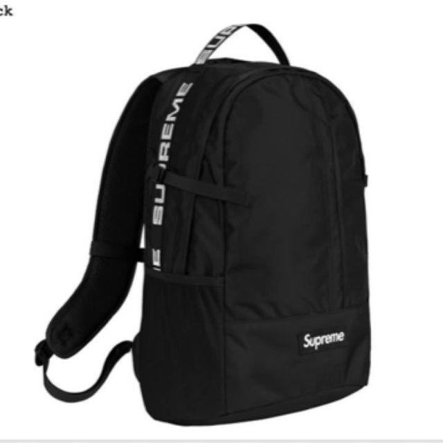 即日発送！Supreme Backpack Black シュプリーム 18SS