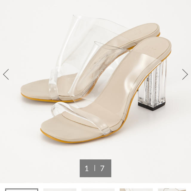 SLY(スライ)のSLY CLEAR HEEL SANDAL レディースの靴/シューズ(サンダル)の商品写真