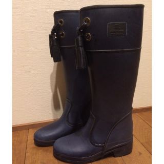 バーバリーブルーレーベル(BURBERRY BLUE LABEL)のBurberry blue label レインブーツ ネイビー M(レインブーツ/長靴)