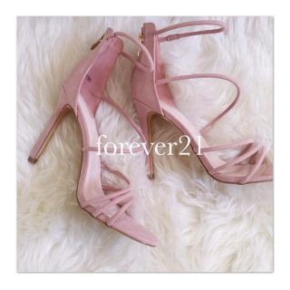 フォーエバートゥエンティーワン(FOREVER 21)のbabypink  スウェードサンダル♡(ハイヒール/パンプス)