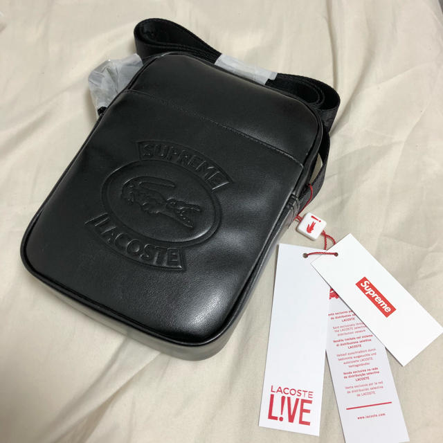 Supreme(シュプリーム)のSupreme LACOSTE shoulder bag 黒 メンズのバッグ(ショルダーバッグ)の商品写真