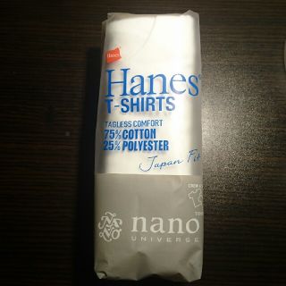 ナノユニバース(nano・universe)のHanes Japan Fit　Msize　ナノ・ユニバース別注 Tシャツ(Tシャツ/カットソー(半袖/袖なし))