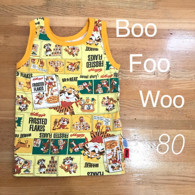 BOOFOOWOO ケロッグ 総柄 タンクトップ 小さめ90 ブーフーウーの通販 by りっくまら |ブーフーウーならラクマ ⭐︎BOOFOOWOO⭐︎タンクトップ⭐︎M