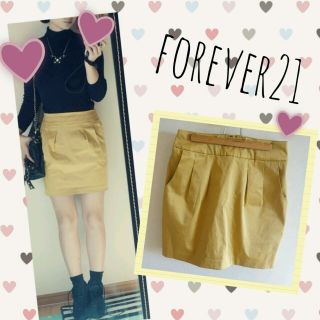 フォーエバートゥエンティーワン(FOREVER 21)のフォエバー♡イエロー♡スカート(ミニスカート)