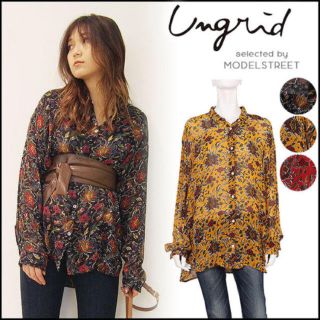 アングリッド(Ungrid)のungrid フラワープリントシャツ(シャツ/ブラウス(長袖/七分))