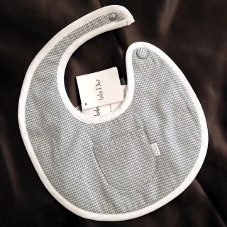 ベビーディオール(baby Dior)のbaby Dior★新品★スタイ★グレー(ベビースタイ/よだれかけ)