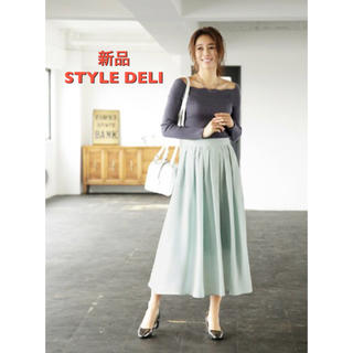 スタイルデリ(STYLE DELI)のどらみ様専用 スタイルデリ キレイ色ロングギャザースカート ミント(ロングスカート)