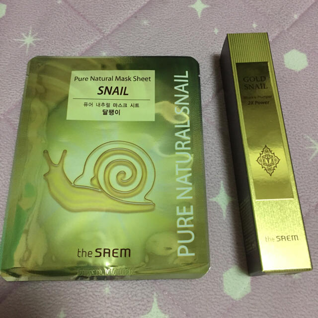 the saem(ザセム)のcheer様専用 the SEAM  GOLD SNAIL  &パック コスメ/美容のスキンケア/基礎化粧品(美容液)の商品写真