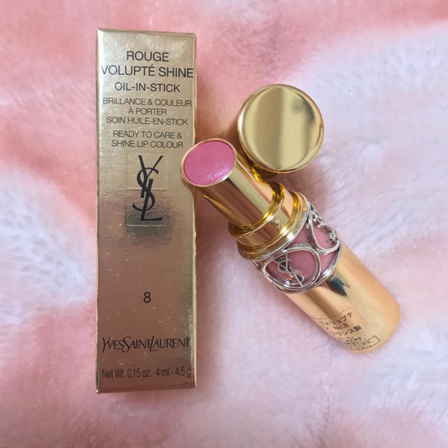 Yves Saint Laurent Beaute(イヴサンローランボーテ)の♡お値下げ♡イヴ・サンローラン♡ ルージュヴォリュプテシャイン No.8 コスメ/美容のベースメイク/化粧品(口紅)の商品写真