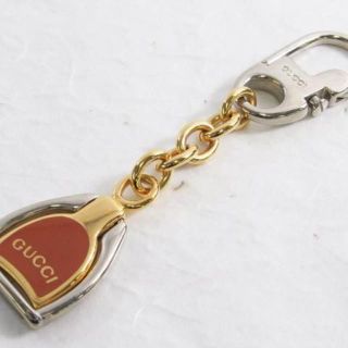 グッチ(Gucci)のグッチ ヴィンテージ キーホルダー ゴールド シルバー(キーホルダー)