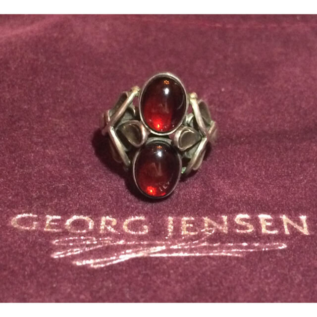 Georg Jensen(ジョージジェンセン)のGEORG JENSEN ガーネット リング レディースのアクセサリー(リング(指輪))の商品写真