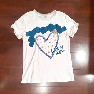 ランバンオンブルー(LANVIN en Bleu)のLANVIN enBleu リボン Tシャツ(Tシャツ(半袖/袖なし))